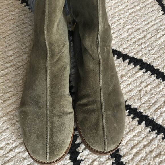 Jimmy Choo Suede Biker Boots Rabbit Fur - Picture 9 of 14